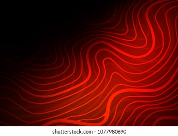Dark Red vector natural elegant texture. Colorful abstract illustration with lines in Asian style. The pattern can be used for wallpapers and coloring books.