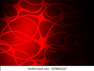 Dark Red vector natural elegant template. Ethnic elegant natural pattern with gradient. The pattern can be used for coloring books and pages for kids.