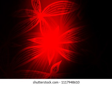 Dark Red vector natural elegant template. Geometric doodle illustration with gradient. The template can be used as a background for cell phones.
