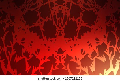 Dark Red vector natural elegant template. Brand-new colored illustration in blurry style with doodles drawn by child. Brand-new style for your business design.