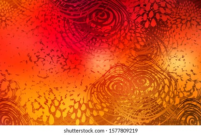 Dark Red vector natural elegant pattern. Colorful illustration in doodle style with flowers. Hand painted design for web, wrapping, wallpaper.