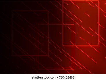 Dark Red vector natural elegant template. Colorful abstract illustration with lines in Asian style. The pattern can be used for wallpapers and coloring books.