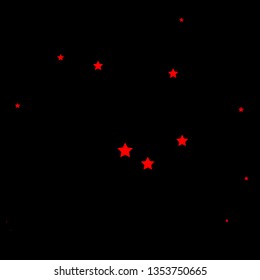 Dark Red vector pattern with abstract stars. Modern geometric abstract illustration with stars. Pattern for websites, landing pages.