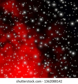 Dark Red vector pattern with abstract stars. Blur decorative design in simple style with stars. Pattern for websites, landing pages.