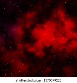 Dark Red vector pattern with abstract stars. Colorful illustration with abstract gradient stars. Design for your business promotion.
