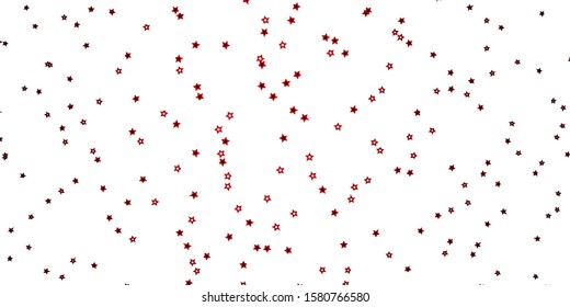 Dark Red vector pattern with abstract stars. Blur decorative design in simple style with stars. Theme for cell phones.