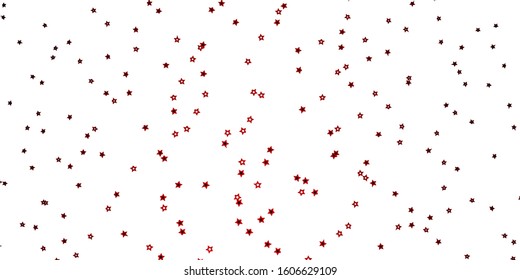 Dark Red vector pattern with abstract stars. Blur decorative design in simple style with stars. Theme for cell phones.