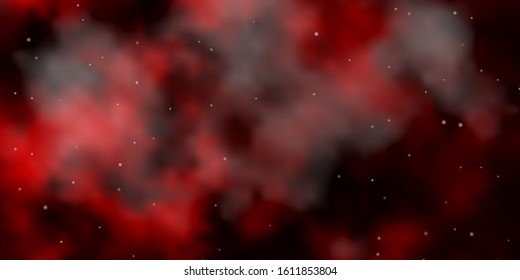 Dark Red vector pattern with abstract stars. Modern geometric abstract illustration with stars. Pattern for websites, landing pages.