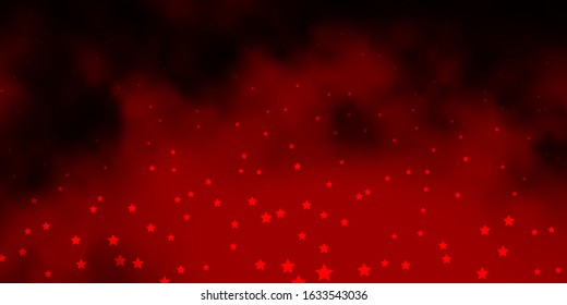 Dark Red vector pattern with abstract stars. Colorful illustration with abstract gradient stars. Pattern for websites, landing pages.