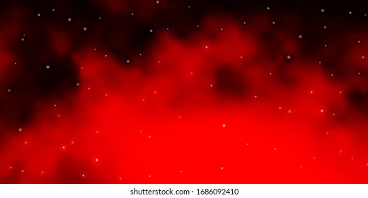 Dark Red vector pattern with abstract stars. Colorful illustration with abstract gradient stars. Pattern for new year ad, booklets.