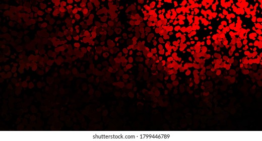 Dark red vector pattern with abstract shapes. Colorful illustration with simple gradient shapes. Modern design for your ads.