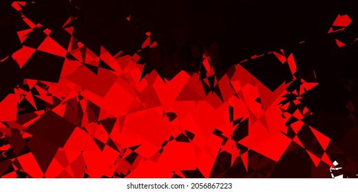 Dark red vector pattern with abstract shapes. Modern abstract illustration with gradient random forms. Background for cell phones.