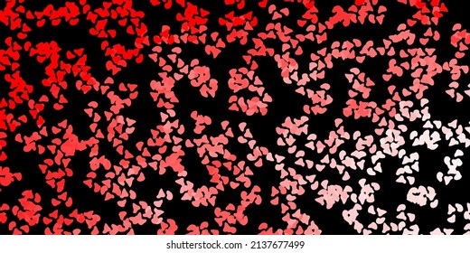 Dark red vector pattern with abstract shapes. Colorful abstract forms with gradient in simple style. Modern design for your ads.
