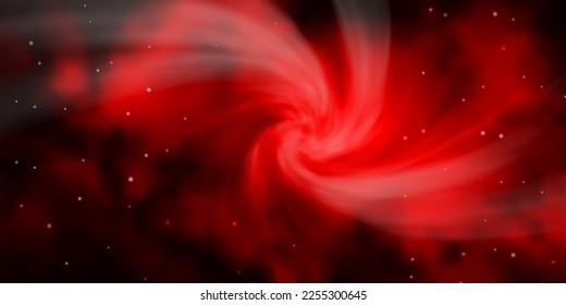 Dark Red vector pattern with abstract stars. Blur decorative design in simple style with stars. Theme for cell phones.
