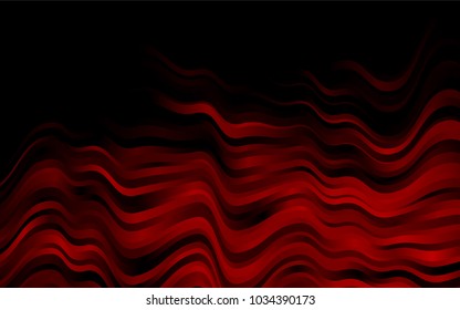 Dark Red vector pattern with bent lines. A completely new color illustration in marble style. A completely new template for your business design.