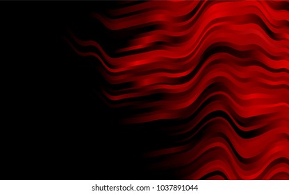 Dark Red vector pattern with bent ribbons. Colorful illustration in abstract marble style with gradient. A completely new template for your business design.