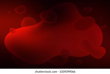 Dark Red vector pattern with bent ribbons. Colorful illustration in abstract memphis style with gradient. New composition for your brand book.