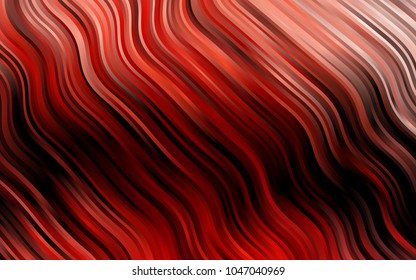 Dark Red vector pattern with bent ribbons. A completely new color illustration in marble style. New composition for your brand book.