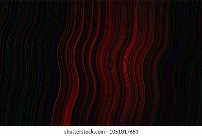 Dark Red vector pattern with bent ribbons. Creative illustration in halftone marble style with gradient. A new texture for your  ad, booklets, leaflets.