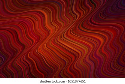 Dark Red vector pattern with bent ribbons. A completely new color illustration in memphis style. Memphis style for your business design.