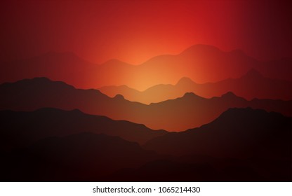 Dark Red vector pattern with bent lines. Blurred geometric sample with gradient bubbles.  A completely new memphis design for your business.