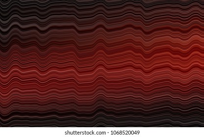 Dark Red vector pattern with bent lines. A completely new color illustration in marble style. Marble design for your web site.