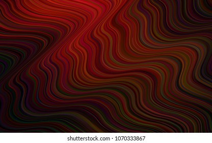 Dark Red vector pattern with bent lines. Brand-new colored illustration in memphis style with gradient. Memphis design for your web site.
