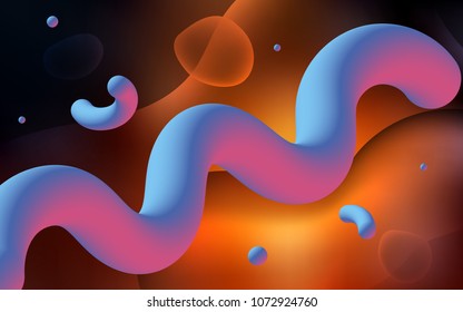 Dark Red vector pattern with bent lines. Shining crooked illustration in memphis style. A completely new memphis design for your business.