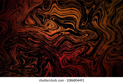 Dark Red vector pattern with bent ribbons. Brand-new colored illustration in marble style with gradient. The best blurred design for your business.