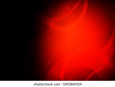 Dark Red vector pattern with bent ribbons. Blurred geometric sample with gradient bubbles.  A completely new marble design for your business.