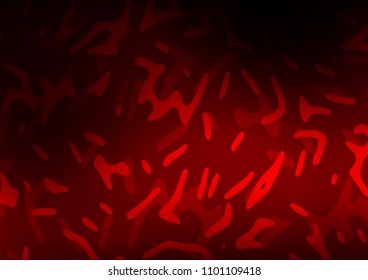 Dark Red vector pattern with bent ribbons. A vague circumflex abstract illustration with gradient. The best blurred design for your business.