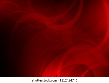 Dark Red vector pattern with bent ribbons. Colorful abstract illustration with gradient lines. A new texture for your  ad, booklets, leaflets.