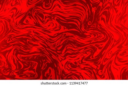 Dark Red vector pattern with bent ribbons. Brand-new colored illustration in marble style with gradient. The best blurred design for your business.