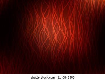 Dark Red vector pattern with bent lines. An elegant bright illustration with gradient. The template for cell phone backgrounds.