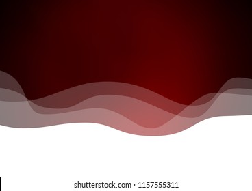 Dark Red vector pattern with bent ribbons. Geometric illustration in marble style with gradient.  Marble style for your business design.