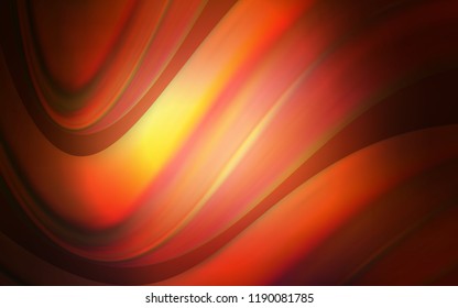 Dark Red vector pattern with bent ribbons. Glitter abstract illustration with wry lines. Brand new design for your ads, poster, banner.