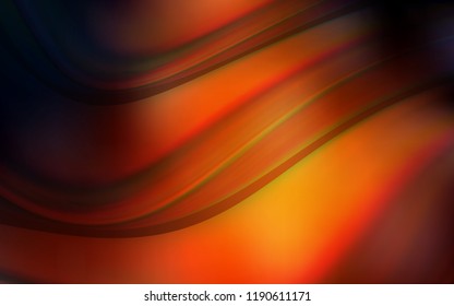 Dark Red vector pattern with bent ribbons. Shining crooked illustration in marble style. A completely new template for your business design.