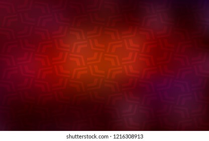 Dark Red vector pattern with bent ribbons. Modern gradient abstract illustration with bandy lines. The best blurred design for your business.