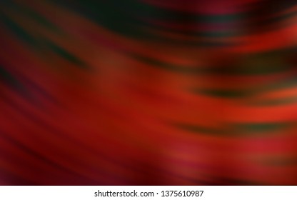 Dark Red vector pattern with bent lines. A shining illustration, which consists of curved lines. The best colorful design for your business.
