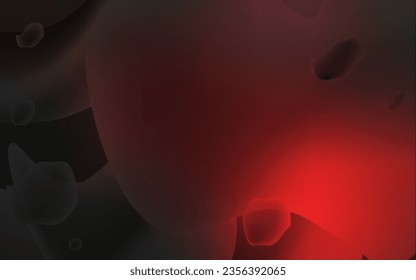 Dark Red vector pattern with bent ribbons. Geometric illustration in memphis style with gradient.  A completely new memphis design for your business.
