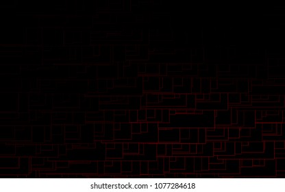 Dark Red vector pattern. Brand-new rectangular template. Shining geometric sample. Repeating theme with rectangular shapes. Texture for your design.