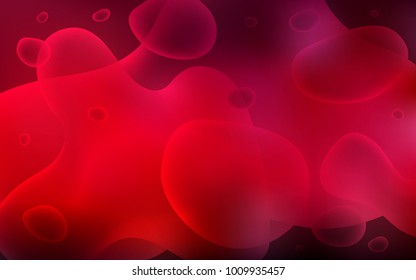 Dark Red vector pattern with bubble shapes. A vague circumflex abstract illustration with gradient. The elegant pattern for brand book.