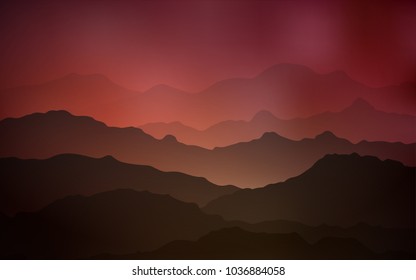 Dark Red vector pattern with bubble shapes. Brand-new colored illustration in mountain style with gradient. The template for cell phone backgrounds.