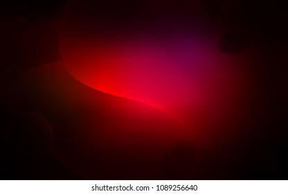 Dark Red vector pattern with bubble shapes. A sample with blurred bubble shapes. Brand-new design for your ads, poster, banner.