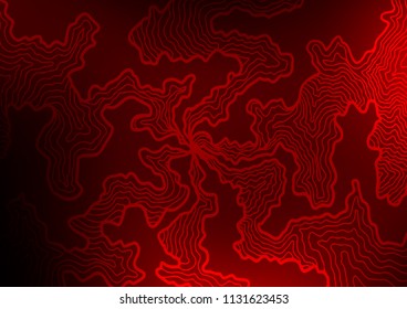 Dark Red vector pattern with bubble shapes. Geometric illustration in marble style with gradient.  Pattern for your business design.