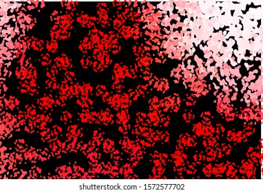 Dark Red vector pattern with chaotic shapes. Modern abstract illustration with colorful random forms. Simple design for your web site.