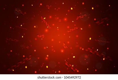 Dark Red vector pattern with christmas ribbons. Decorative shining illustration with ribbons on abstract template. The pattern can be used for carnival, festival leaflets.