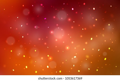 Dark Red vector pattern with christmas snowflakes. Modern geometrical abstract illustration with crystals of ice. The template can be used as a new year background.