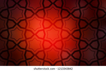 Dark Red vector pattern with christmas stars. Glitter abstract illustration with colored stars. Pattern for websites, landing pages.