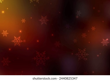 Dark Red vector pattern in Christmas style. Colorful illustration with Christmas simbols and signs. Template for lettering, typography.